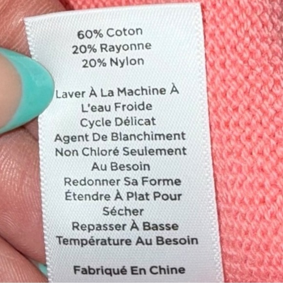 NWT Talbots BOLD ORANGES CREWNECK PULLOVER SWEATER 2X Pink/Orange - Picture 13 of 13